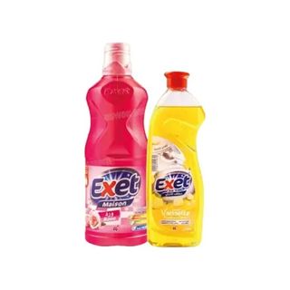 Nettoyants ménagers sol 1L +Liquide vaisselle - EXET