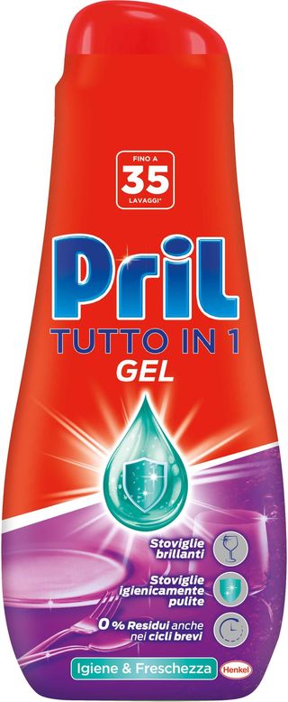 Pril Tutto In 1 Gel Lavastoviglie Igiene E Freschezza 630ml Hen8180