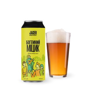 Пиво Jager «богемний Міцик» 0.5л
