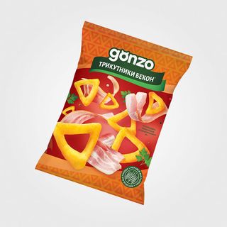 Кукурудзяні Трикутники «gonzo» Зі Смаком Бекону, 40г