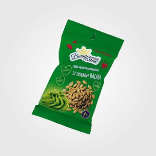 Ядро Насіння Соняшника «вишуканий Смак» Зі Смаком Васабі, 80г