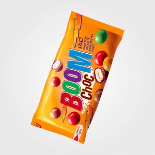 Драже «boom Choc» Арахіс В Шоколаді Та Кольоровій Глазурі, 50г