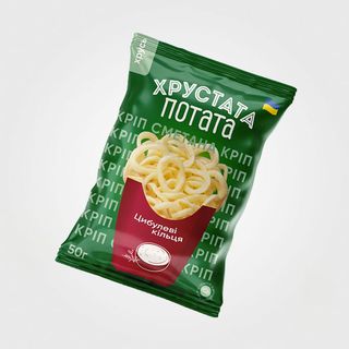 Снеки «хрустата Потата» Зі Смаком Кріп Та Сметана, 50г