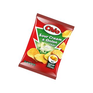 Чипси «chio» Зі Смаком Сметани Та Цибулі, 75г