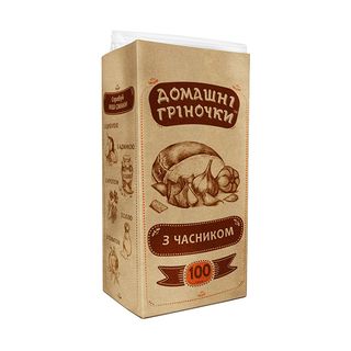 Грінки «домашні» З Часником, 100 Г