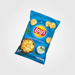Чипси «lays» Зі Смаком Сметани З Зеленню, 120г