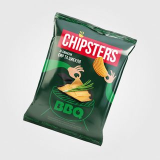 Чіпси Картопляні «chipsters» Зі Смаком Сир Та Цибуля, 120 Г