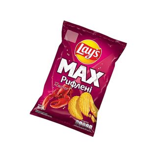 Чипси Lays Max Рифлені Зі Смаком Лобстера, 95г