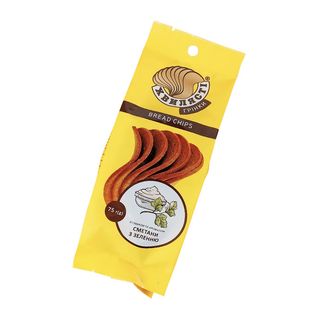 Сухарі Житньо-пшеничні «хвилясті» Зі Смаком Сметани З Зеленню, 75г