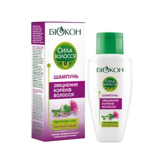Шампунь Біокон Сила Волосся Зміцнення Коренів Волосся 215 Мл