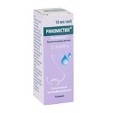 Риномістин Краплі Назальні 1 Мг/мл + 0,1 Мг/мл Флакон З Крапельницею 10 Мл