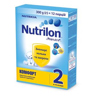 Суміш Суха Молочна Nutrilon 2 Комфорт 300 Г