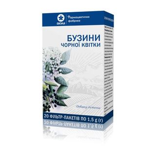 Фіточай Бузини Чорної Квітки Фільтр-пакет 1,5 Г №20