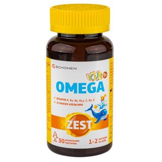 Вітаміни Zest Kids Омега Пастилки Жувальні №30