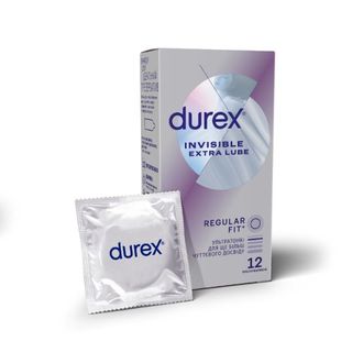 Презервативи Durex Invisible Extra Lube Ультратонкі №12