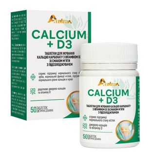 Кальцій D3 Алвітал Таблетки Для Жування Зі Смаком М'яти №50