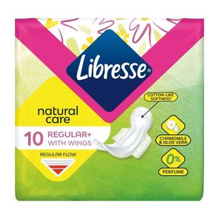 Прокладки Жіночі Гігієнічні Libresse Natural Care Ultra Normal №10