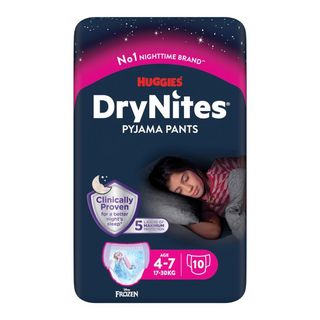 Підгузки-трусики Huggies Drynites Для Дівчаток 4-7 Років (17-30 Кг) №10