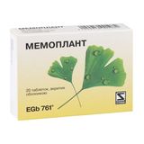 Мемоплант Таблетки Вкриті Оболонкою 40 Мг №20