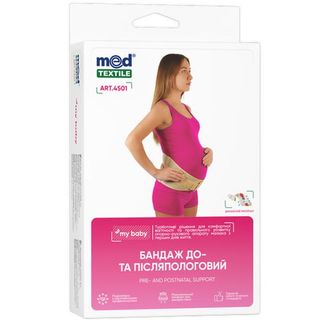 Бандаж До Та Післяпологовий 4501 Medtextile Розмір L Люкс