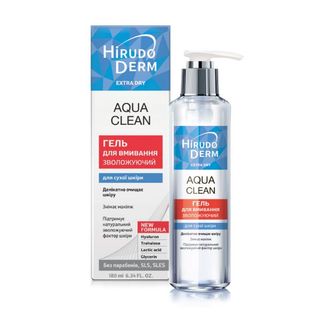 Гель Для Вмивання Зволожуючий Aqua Clean Hirudo Derm Extra Dry 180 Мл