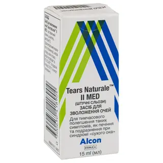 Засіб Для Зволоження Очей Штучні Сльози Tears Naturale Ii Med 15 Мл