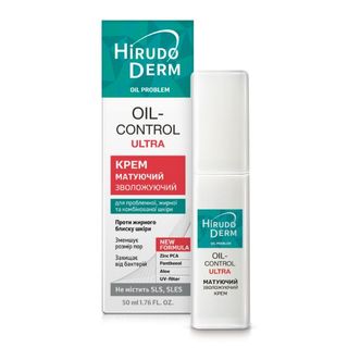 Крем Зволожуючий Матуючий Oil-control Ultra Hirudo Derm Oil Problem 50 Мл