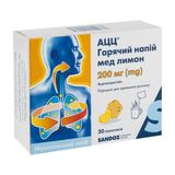 Ацц Гарячий Напій Мед Лимон Порошок Для Орального Розчину По 200 Мг По 3 Г Пакетик №20