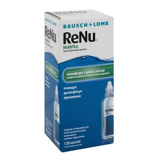 Реню Мульти Плюс Багатоцільовий Розчин Для Лінз 120 Мл