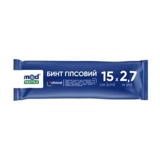 Бінт Гіпсовий Медтекстиль 15 См Х 2,7 М