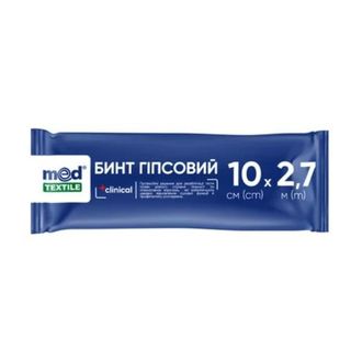 Бинт Гіпсовий Медтекстиль (medtextile) Розмір 10 См*270 См