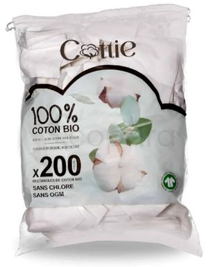 BAMBO NATURE COTTIE PADS 100% COTON BIO BOITE DE 200 PIECES