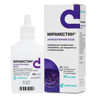 Мірамістин Розчин 0,1 Мг/мл Фл. 50 Мл