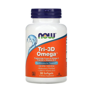 Now Foods Fish Oil + 3d Omega 30 Capsules