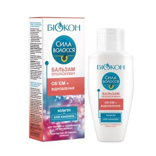 Бальзам-ополіскувач Біокон Сила Волосся Об'єм І Відновлення 215 Мл