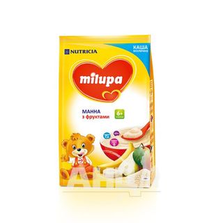 Каша Молочна Milupa Суха Швидкорозчинна Манна З Фруктами 210 Г