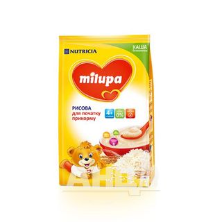 Каша Безмолочна Milupa Суха Швидкорозчинна Рисова 170 Г