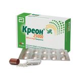 Креон 25 000 Капсули Тверді З Гастрорезістентнимі Гранулами 300 Мг Блістер №20