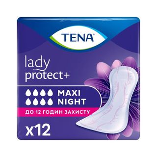Прокладки Урологічні Для Жінок Tena Lady Maxi Night Нічні №12