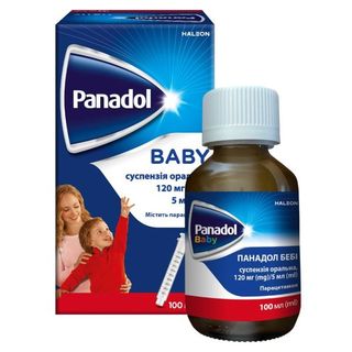Панадол Бебі Суспензія Оральна 120 Мг/5 Мл Флакон 100 Мл