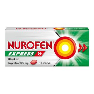 Нурофєн Експрес Ультракап Капсули М'які 200 Мг №10