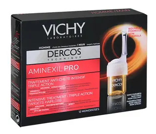 VICHY DERCOS AMINEXIL PRO TRATAMIENTO ANTI-CAÍDA PARA HOMBRES CAJA DE 18 DOSIS ÚNICAS