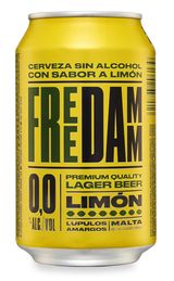 Free Damm 0.0 Cerveza Sin Alcohol Limon Lata 33cl