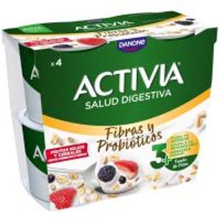 Activia Iogurte Cereais e Frutos Vermelhos 4x115g