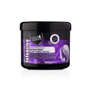 Маска Real Natura SEM SAL PRO-COR E TOM MATIZANTE для нейтралізації жовтого відтінку волосся 500 г