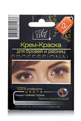 Арт Лайн Крем Фарба Для Брів Та Вій Темнокаштанова Топаз