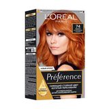 Стійка Фарба Для Волосся L Oreal Paris Насичений Мідний 7.4 , 174 Мл