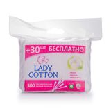 Леді Коттон Ватні Палички В Поліетиленовому Пакеті 300шт