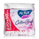Аура Beauty Ватні Палички 250+50 Шт П/е