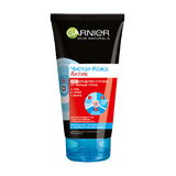 Гарньєр Чиста Шкіра Актив 3 В 1 Гель Для Вмивання З Вугіллям Для Шкіри Обличчя, 150 Мл